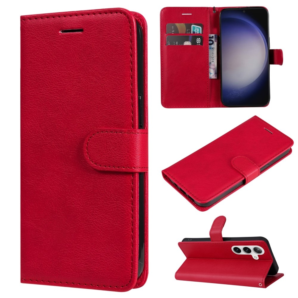 Samsung Galaxy S24 Lompakkokotelo punainen