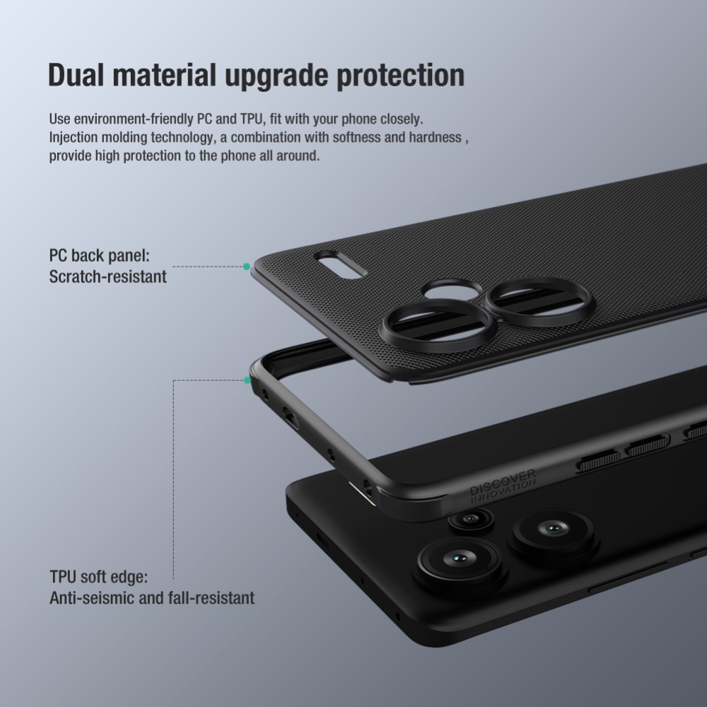 Super Frosted Shield Xiaomi Redmi Note 13 Pro Plus musta