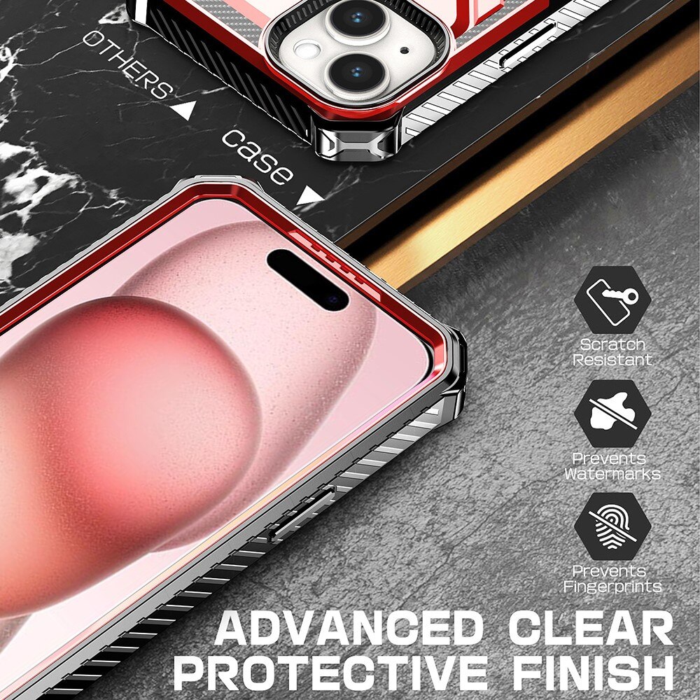 Hybridikuori Tech MagSafe Ring iPhone 15 musta