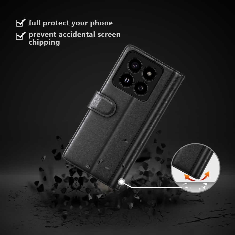 Aito Nahkakotelo Xiaomi 14 Pro musta