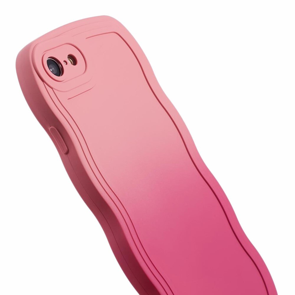 Wavy Edge Kuori iPhone 7 vaaleanpunainen ombre