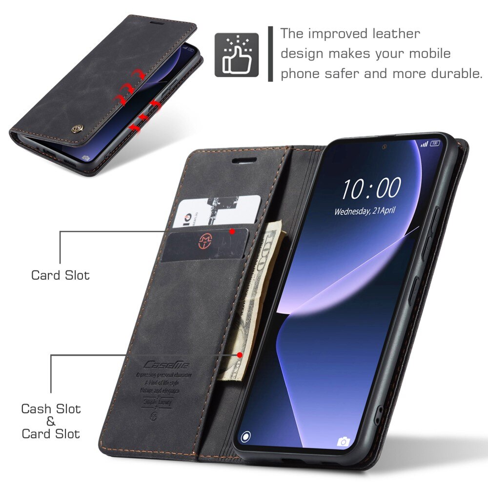 Slim Lompakkokotelo Xiaomi 13T Musta