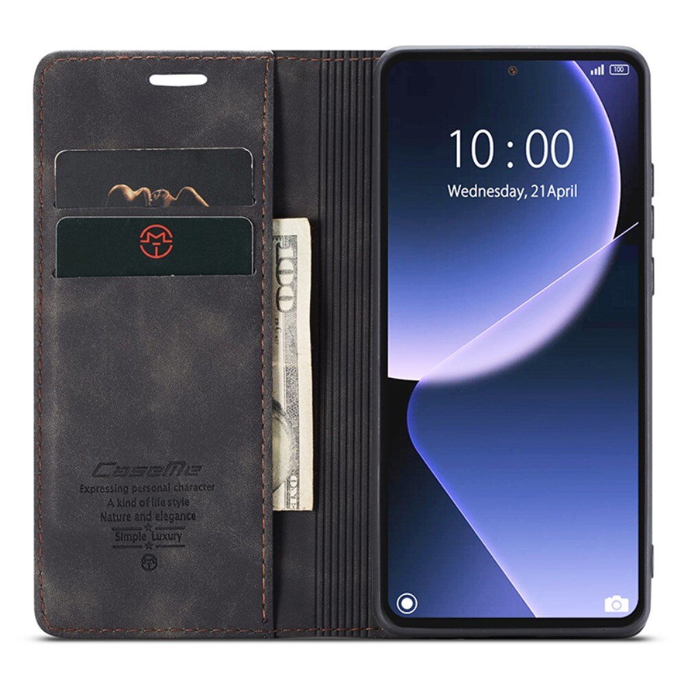 Slim Lompakkokotelo Xiaomi 13T Musta