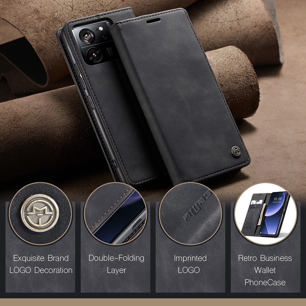 Slim Lompakkokotelo Xiaomi 13T Musta