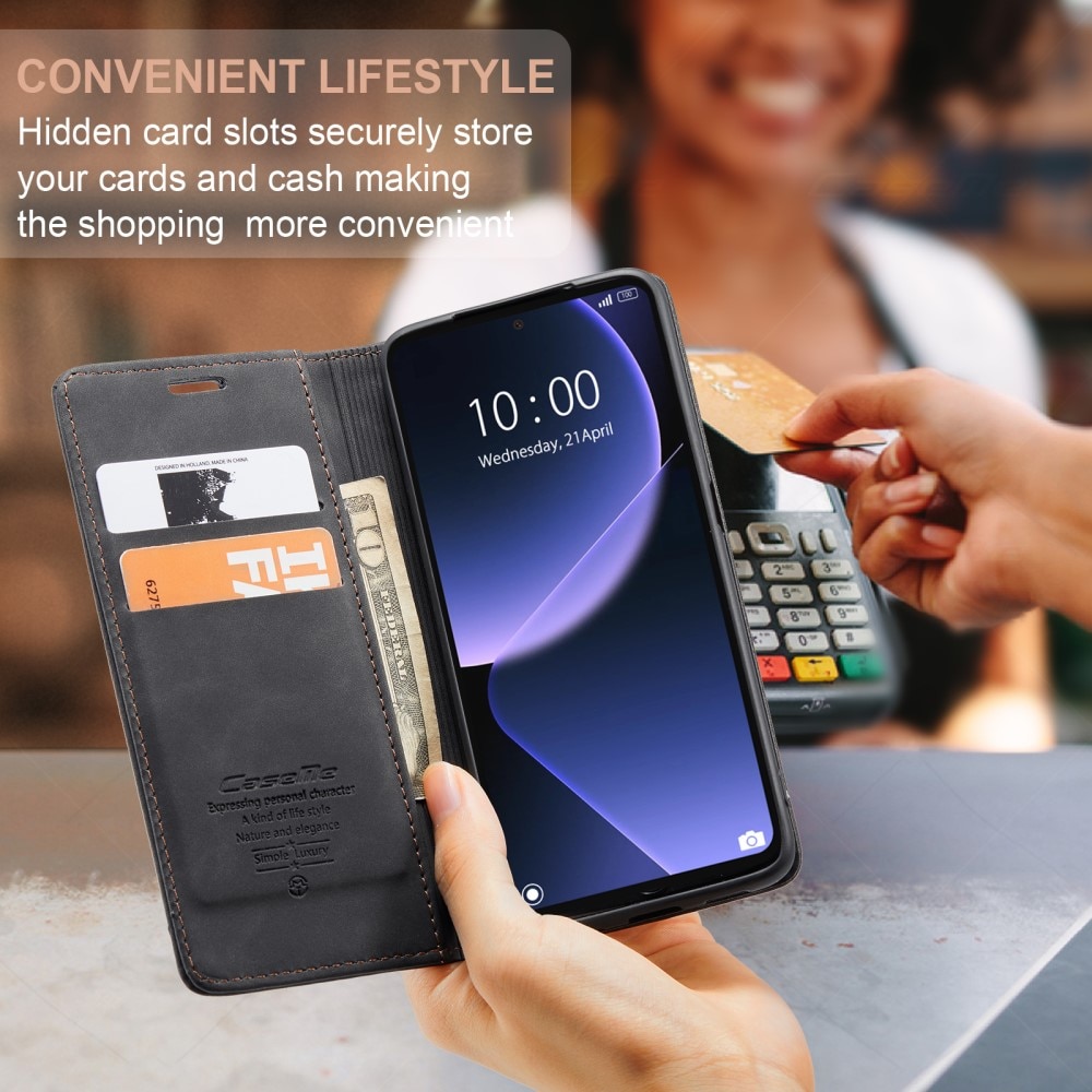 Slim Lompakkokotelo Xiaomi 13T Musta