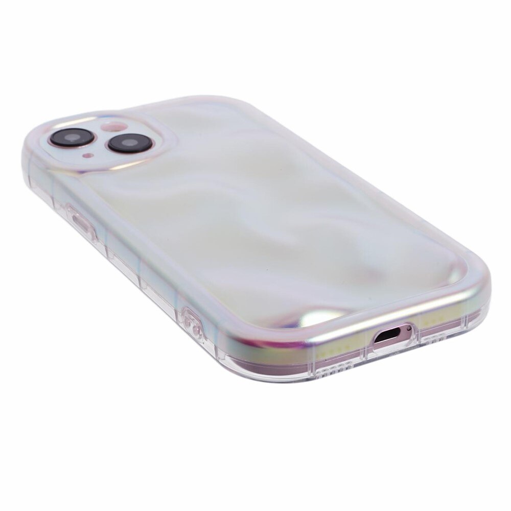 Wavy Kuori TPU iPhone 15 helmenvalkoinen