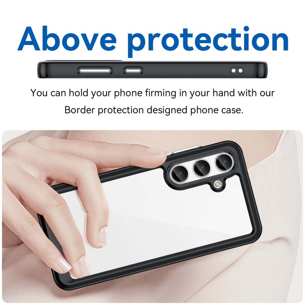 Crystal Hybrid Case Samsung Galaxy S24 musta