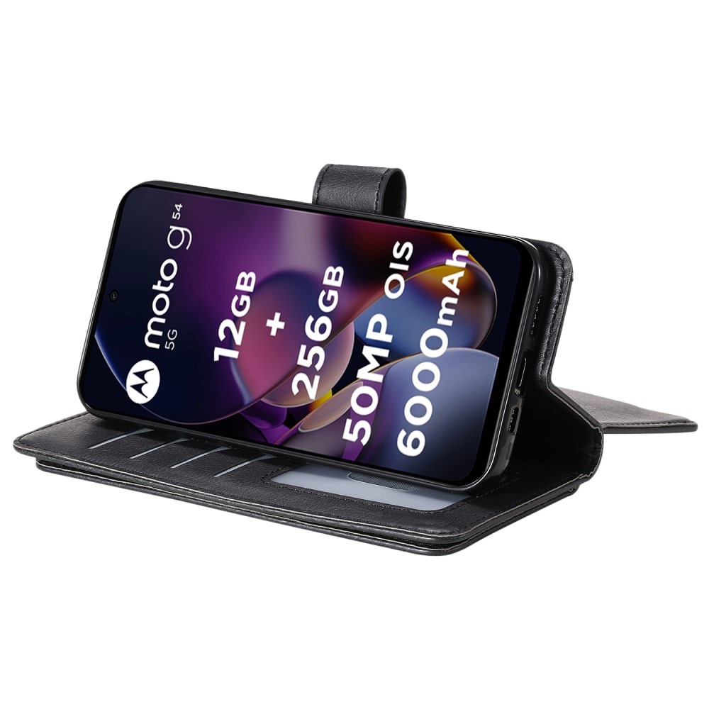 Lompakkokotelo Multi-slot Motorola Moto G54 musta