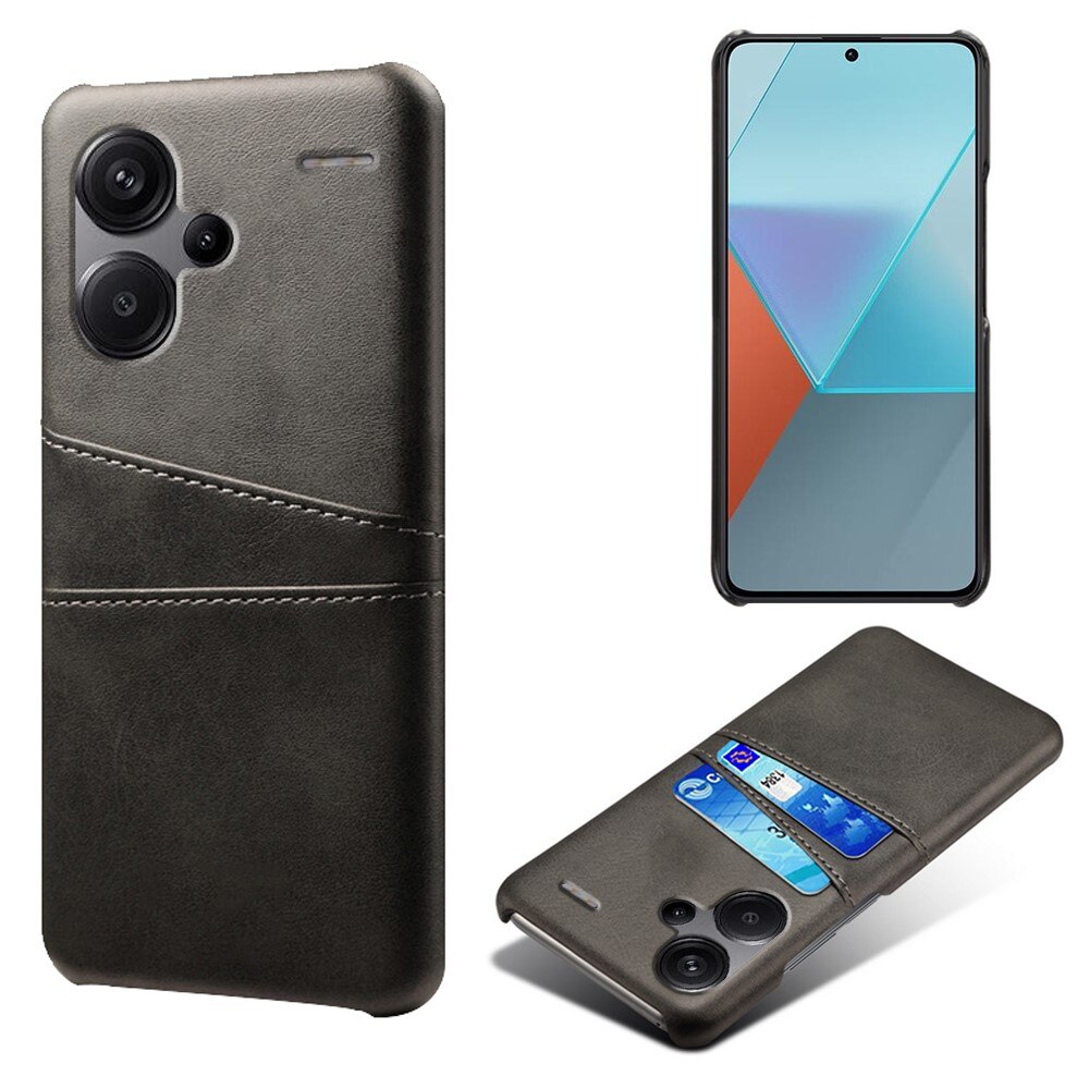Card Slots Case Xiaomi Redmi Note 13 Pro Plus Musta