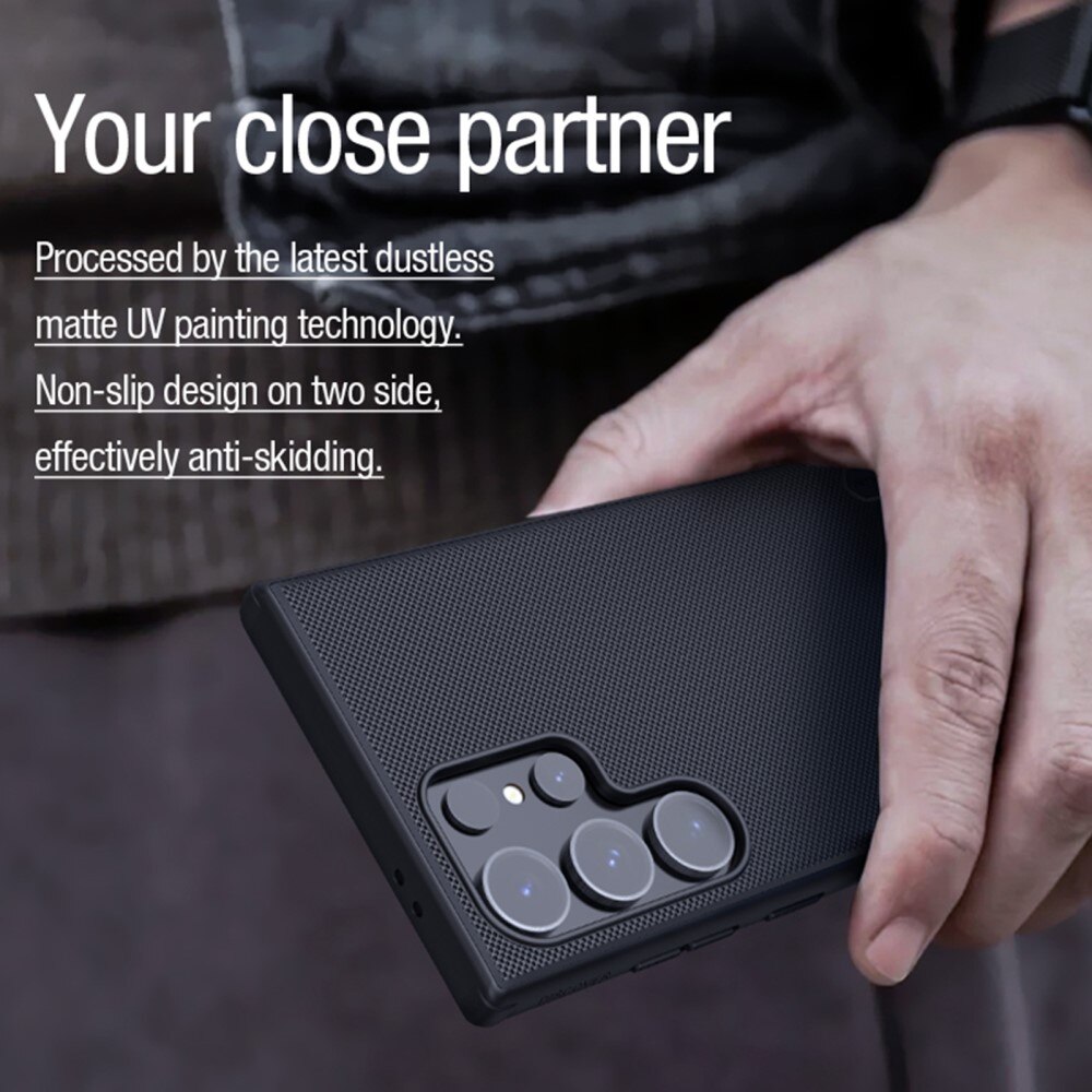 Frosted Shield MagSafe Samsung Galaxy S24 Ultra Musta