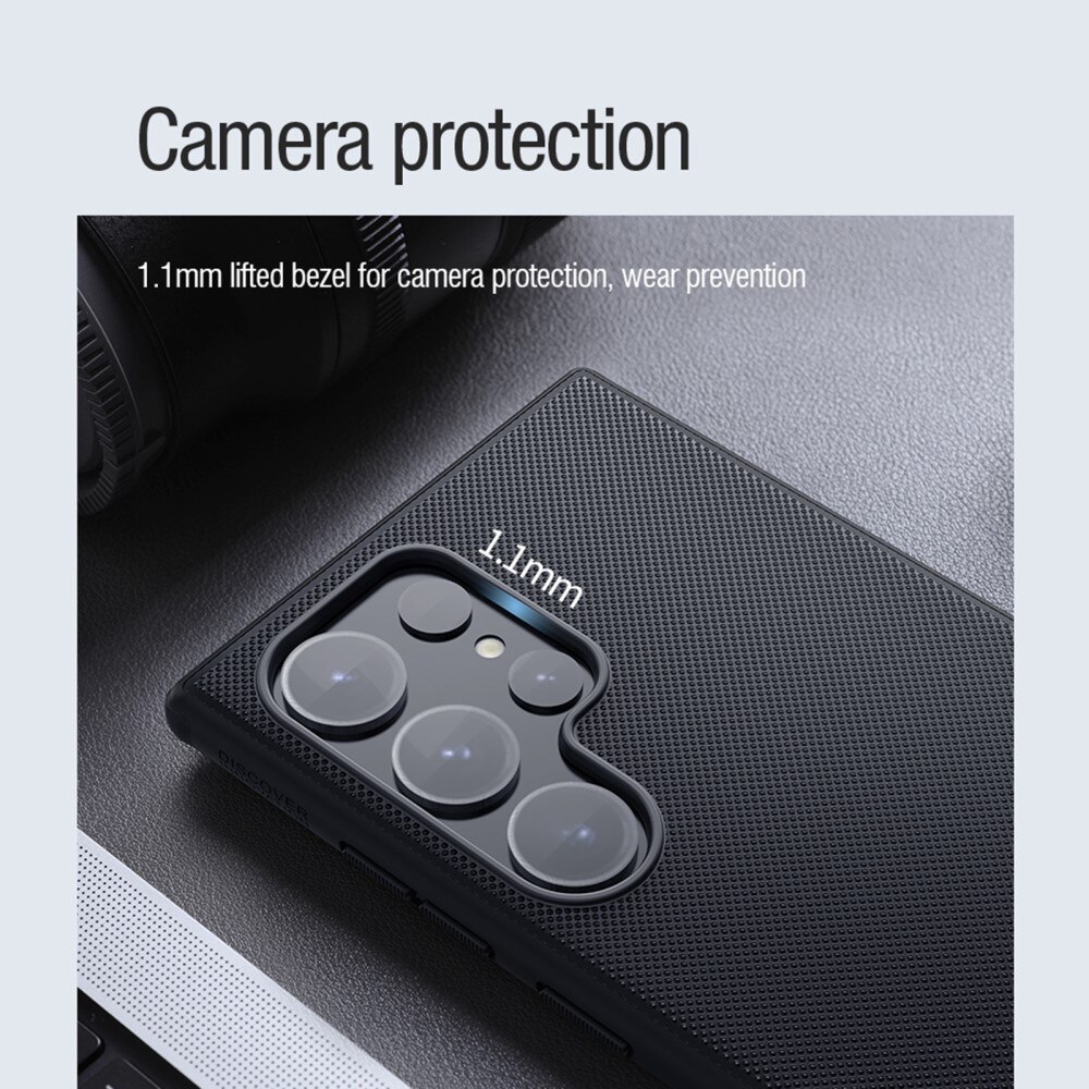 Frosted Shield MagSafe Samsung Galaxy S24 Ultra Musta