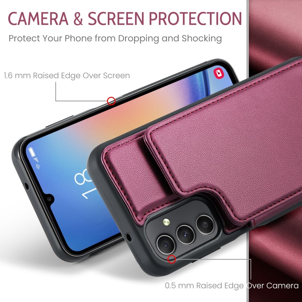 RFID-blocking LompakonkuoriSamsung Galaxy A54 punainen