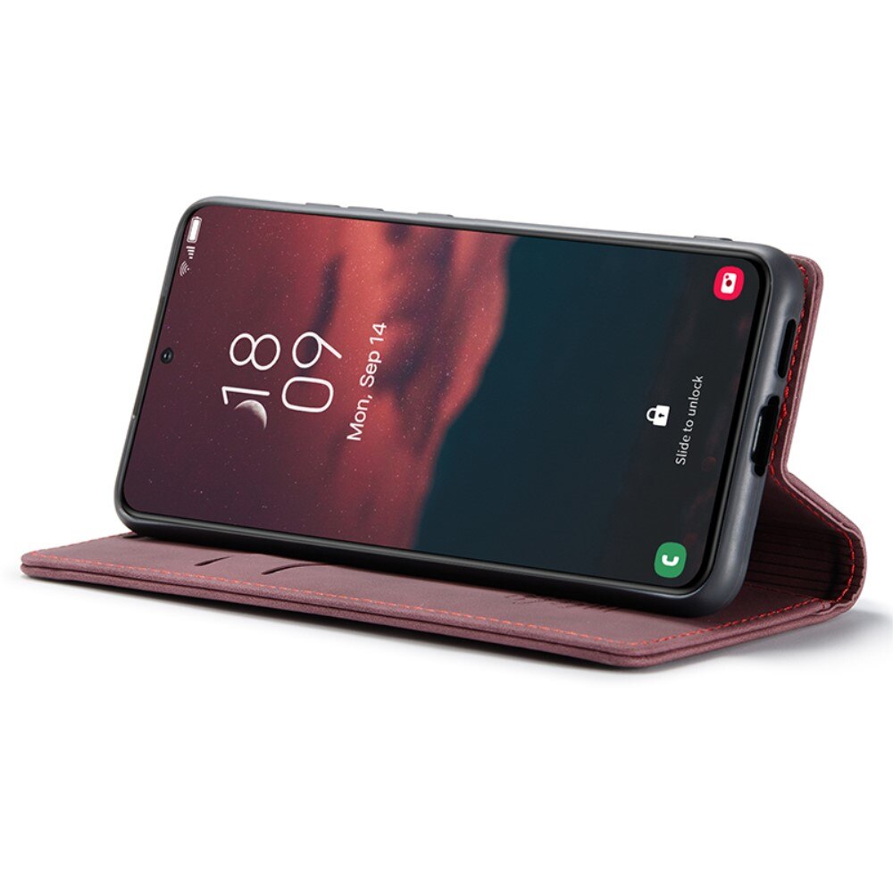 Slim Lompakkokotelo Samsung Galaxy S24 Plus Punainen