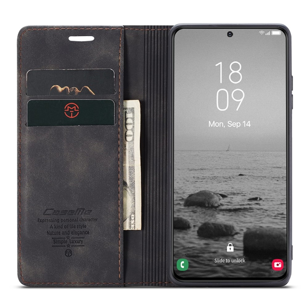 Slim Lompakkokotelo Samsung Galaxy S24 musta