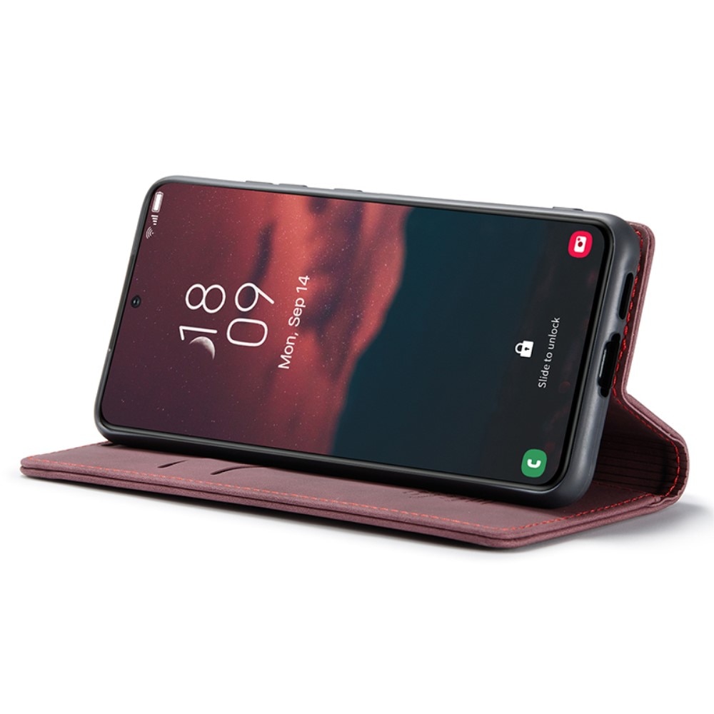Slim Lompakkokotelo Samsung Galaxy S24 punainen
