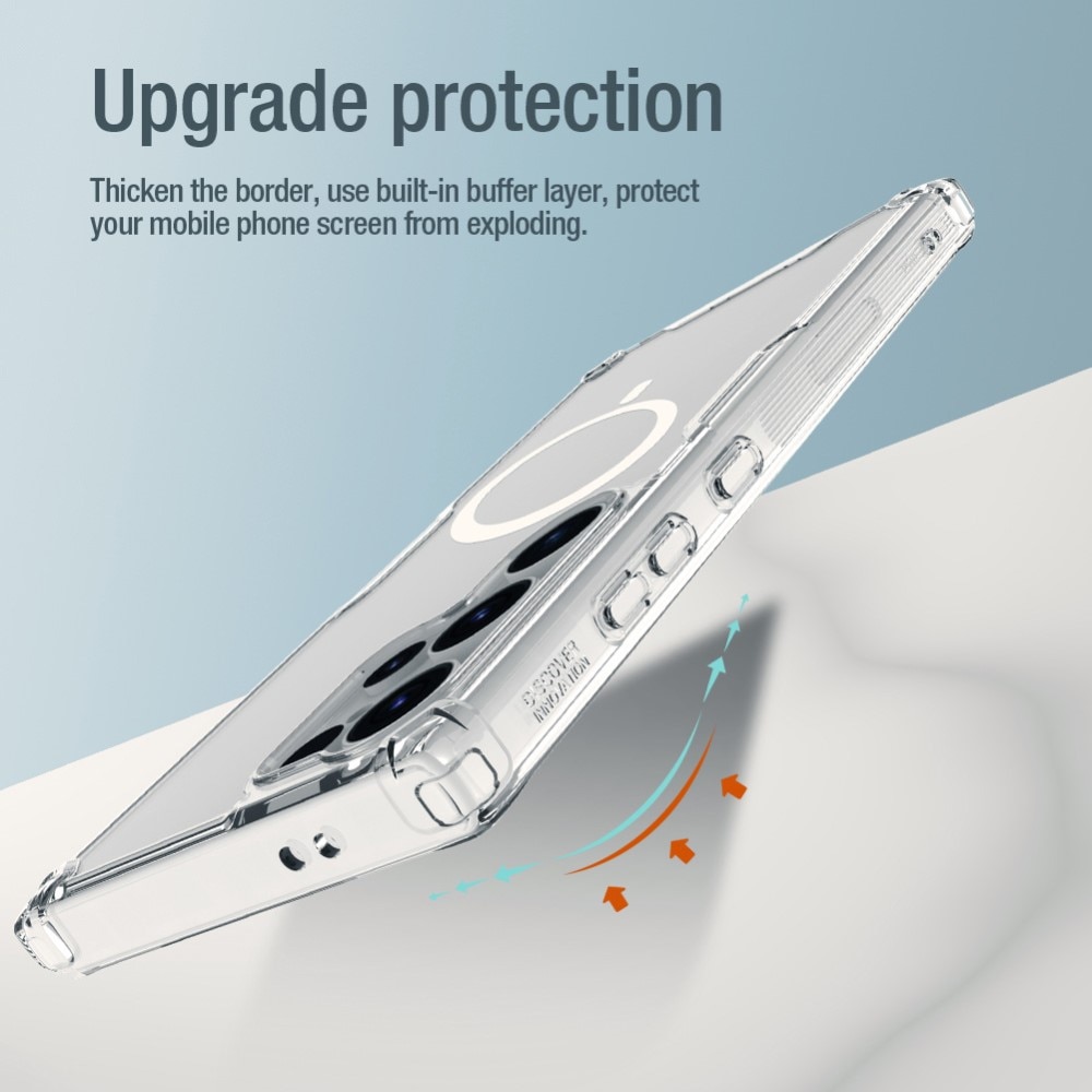 Nature Pro Kuori MagSafe Samsung Galaxy S24 Ultra läpinäkyvä