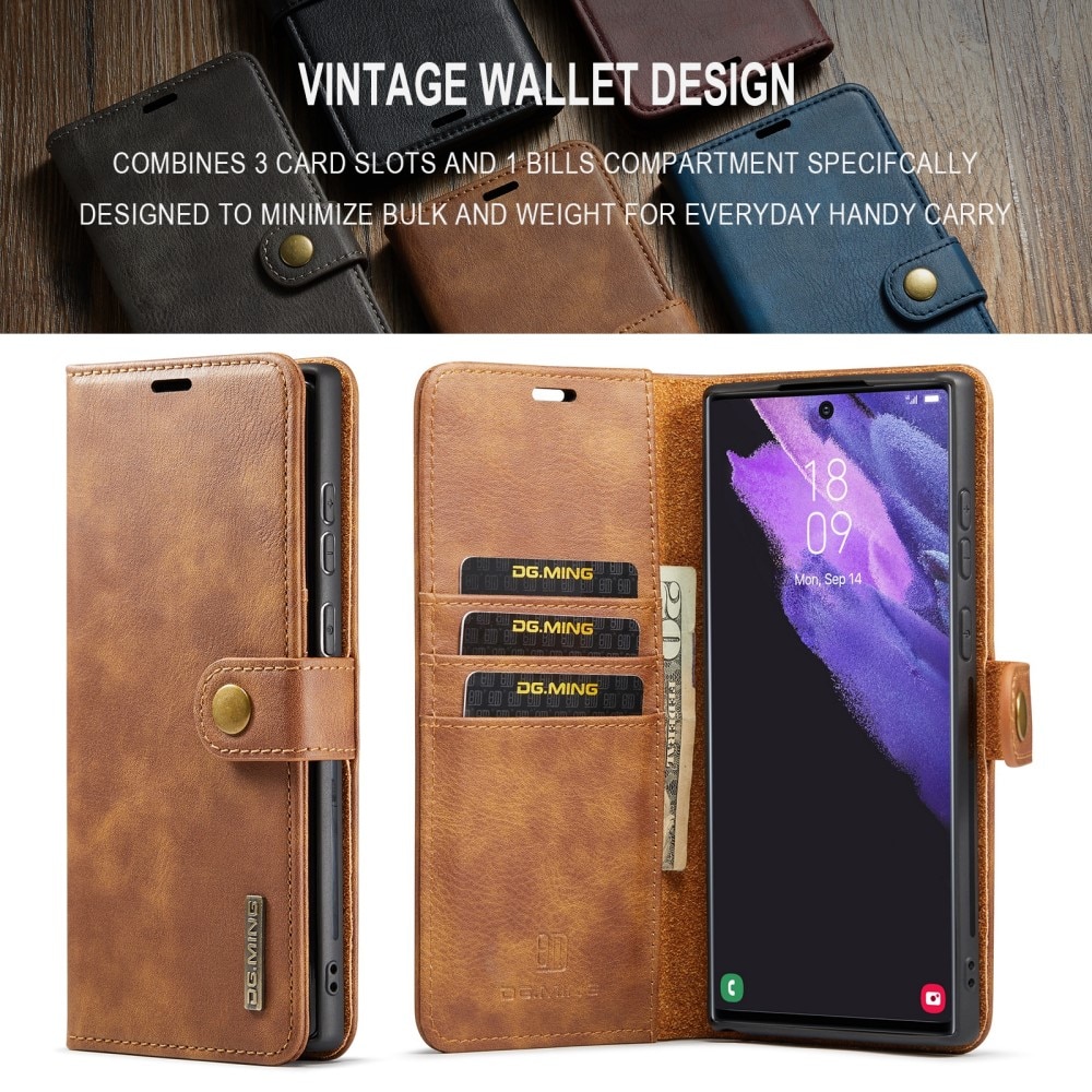 Magnet Wallet Samsung Galaxy S24 Ultra Cognac