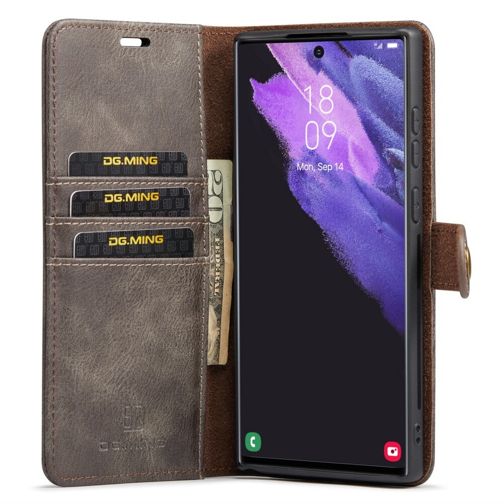 Magnet Wallet Samsung Galaxy S24 Ultra Brown