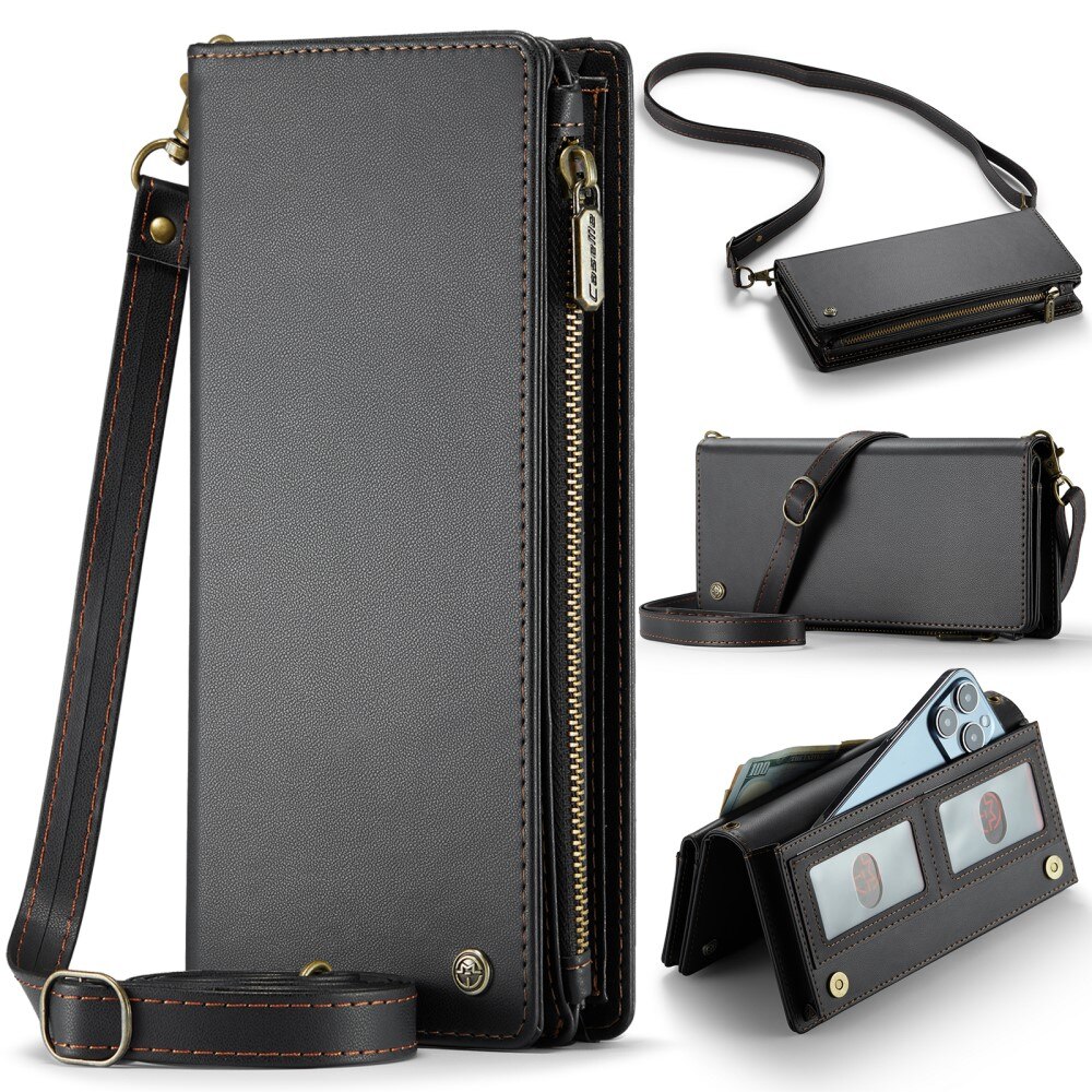 Universaali Crossbody Lompakkolaukku musta