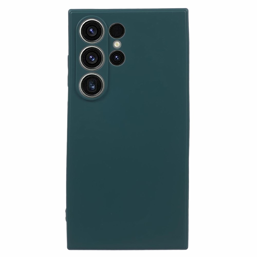 Iskunkestävä Kuori TPU Samsung Galaxy S24 Ultra tummanvihreä