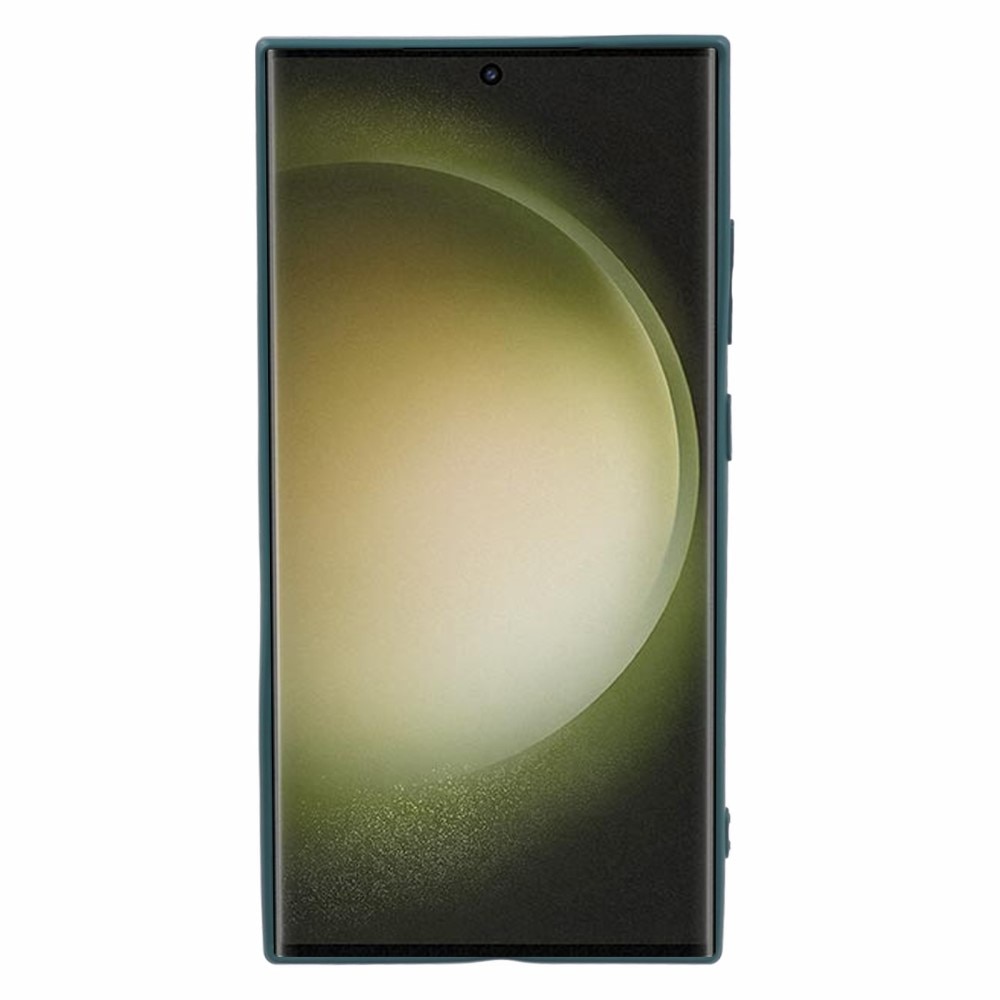 Iskunkestävä Kuori TPU Samsung Galaxy S24 Ultra tummanvihreä