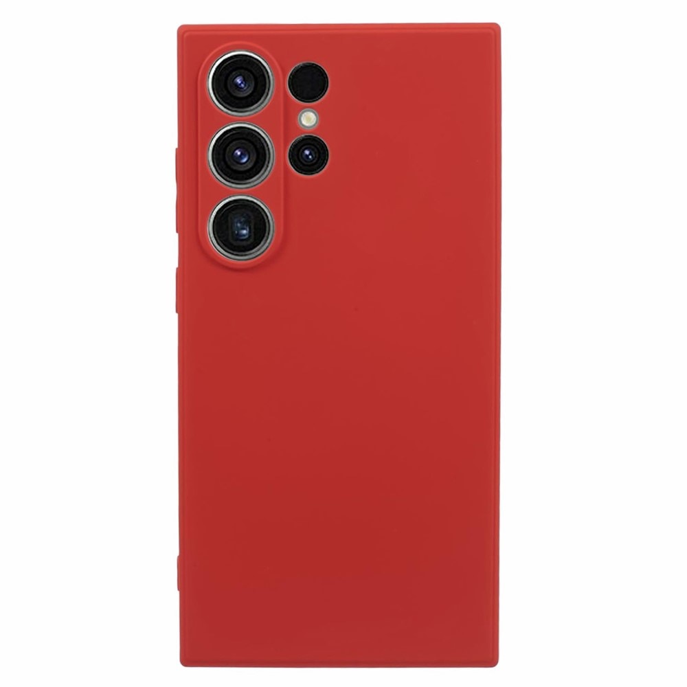 Iskunkestävä Kuori TPU Samsung Galaxy S24 Ultra punainen