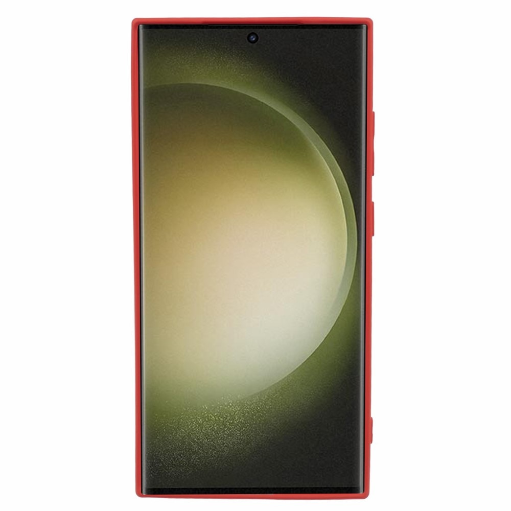 Iskunkestävä Kuori TPU Samsung Galaxy S24 Ultra punainen