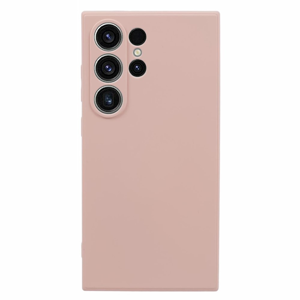 Iskunkestävä Kuori TPU Samsung Galaxy S24 Ultra vaaleanpunainen