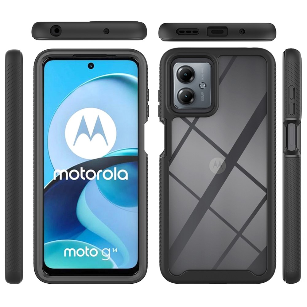Full Protection Case Motorola Moto G14 musta