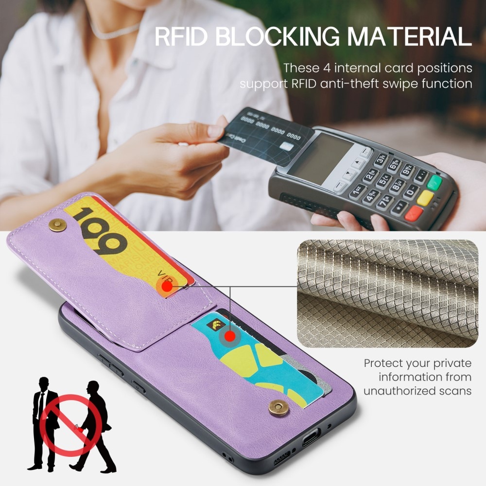 Multi-slot RFID-blocking Kuori Samsung Galaxy S23 FE liila