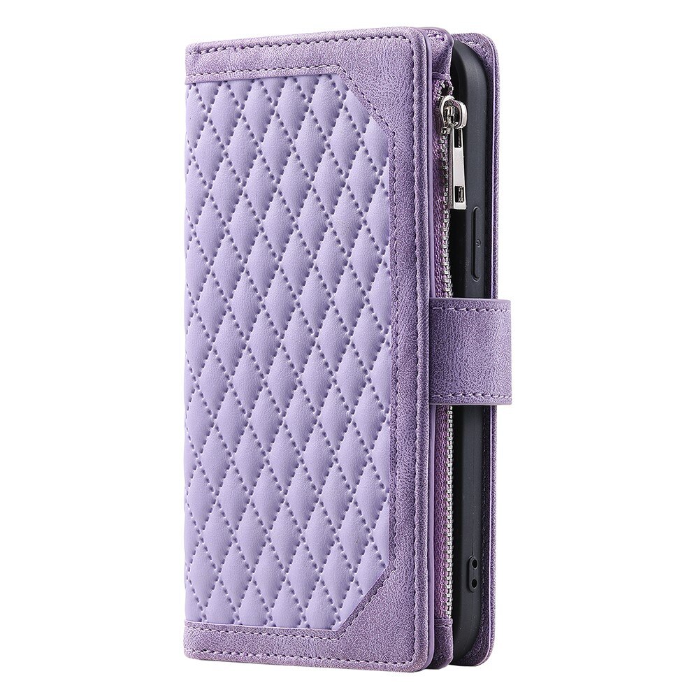 Lompakkolaukku Samsung Galaxy A55 Quilted liila