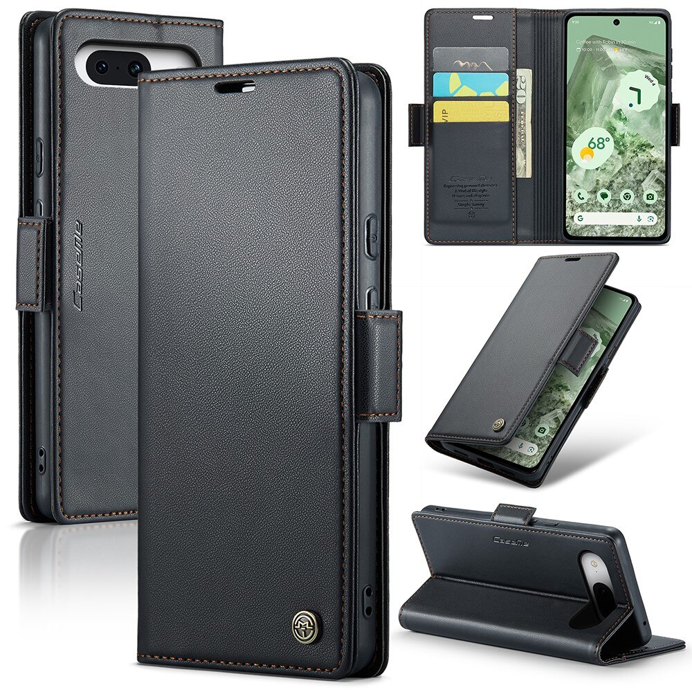 RFID Slim Lompakkokotelo Google Pixel 8a Musta