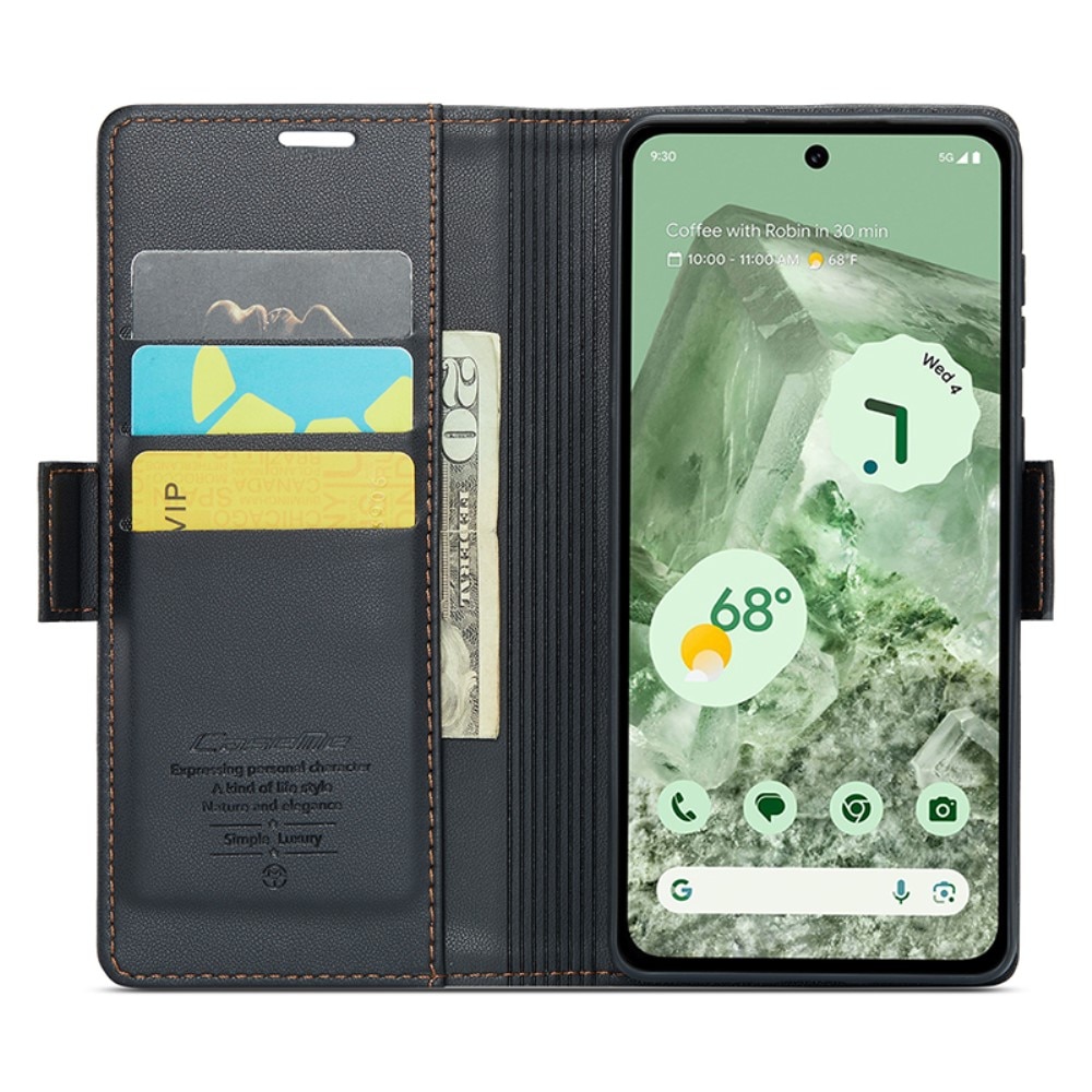 RFID Slim Lompakkokotelo Google Pixel 8a Musta