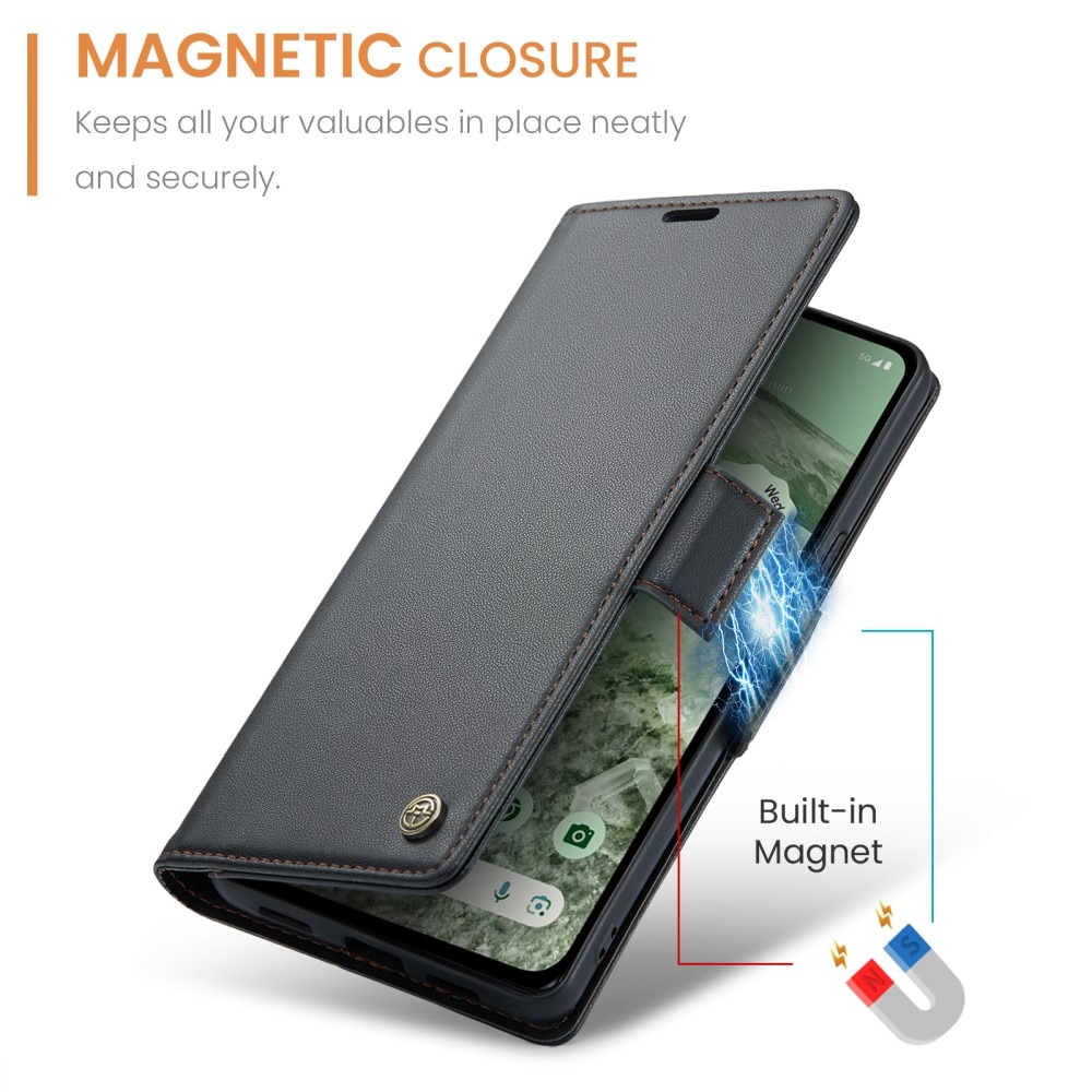 RFID Slim Lompakkokotelo Google Pixel 8a Musta