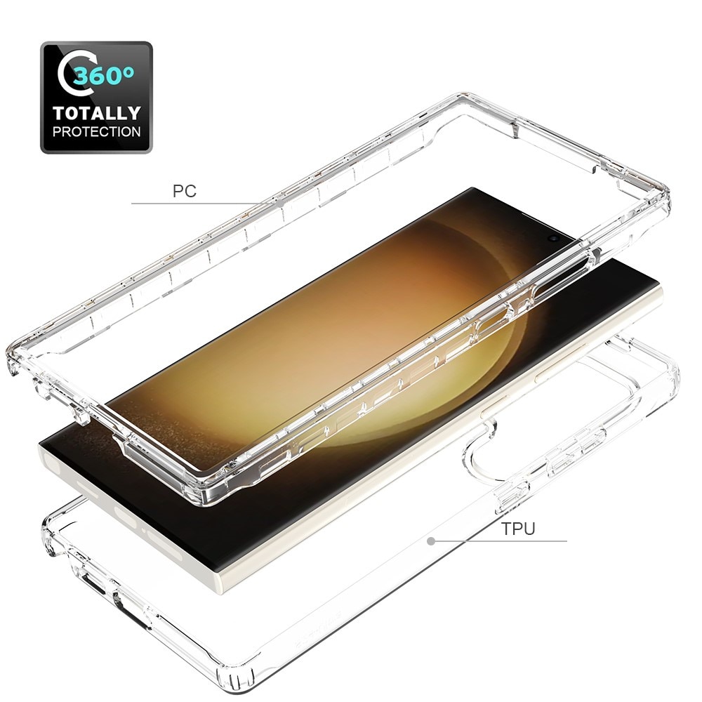 Full Cover Kuori Samsung Galaxy S24 Ultra läpinäkyvä