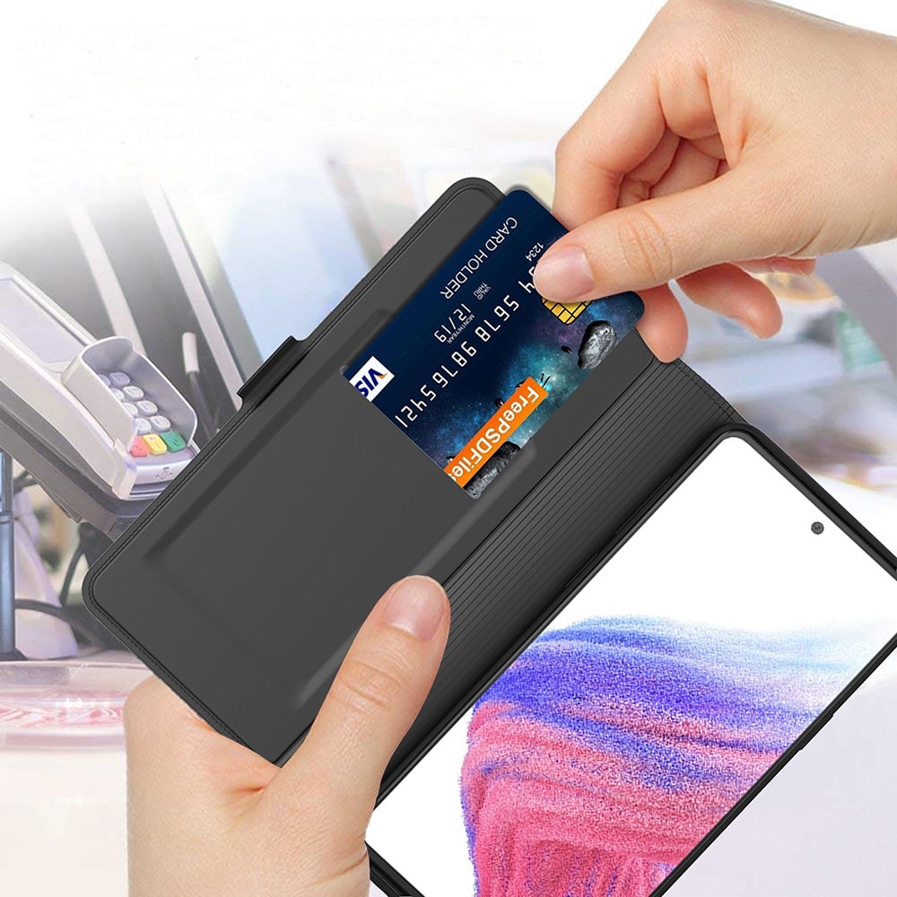 Slim Card Wallet Samsung Galaxy A25 musta