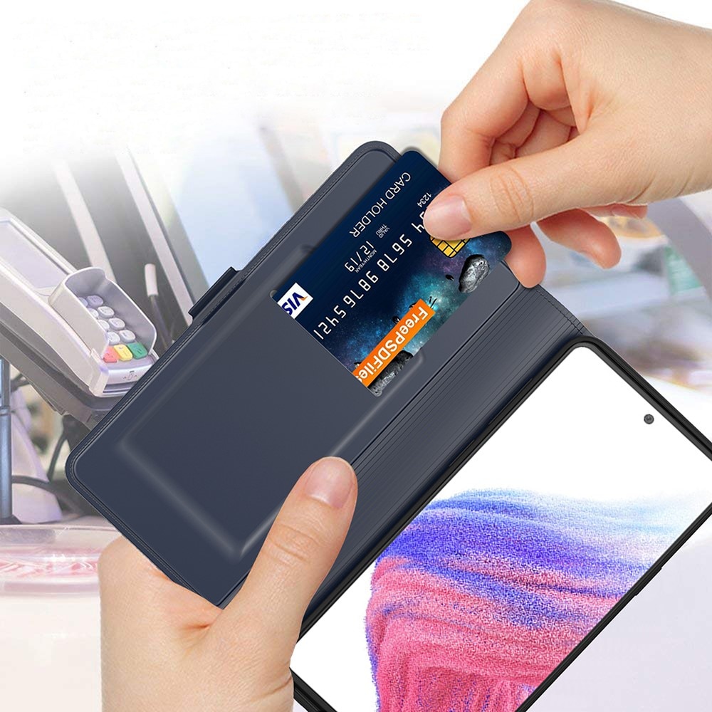 Slim Card Wallet Samsung Galaxy S24 Ultra sininen
