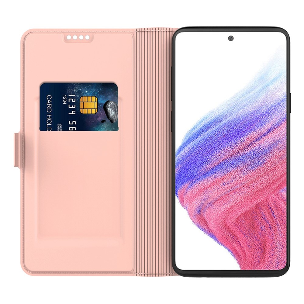 Slim Card Wallet Samsung Galaxy S24 Ultra ruusukulta