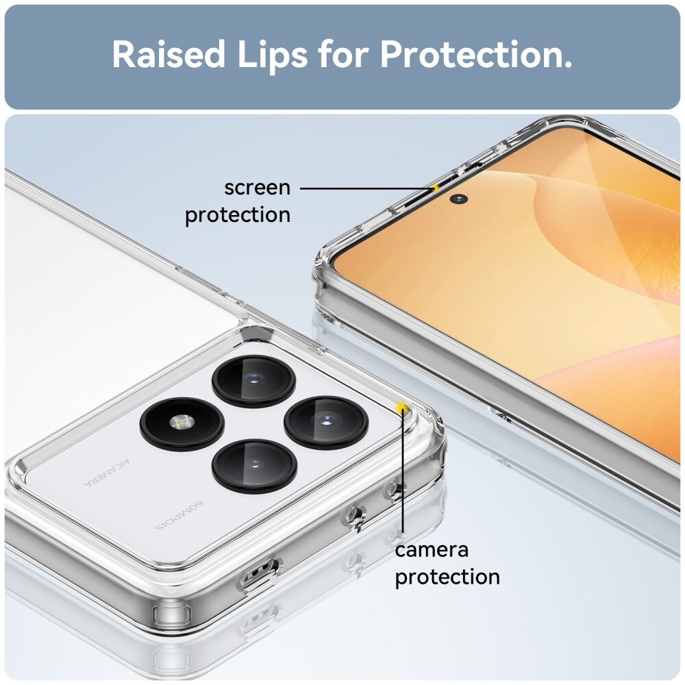 Crystal Hybrid Case Xiaomi Poco X6 Pro kirkas