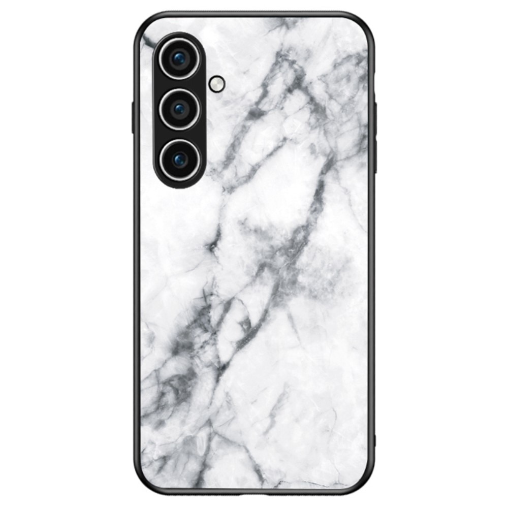 Panssarilasi Kuori Samsung Galaxy S24 valkoista marmoria