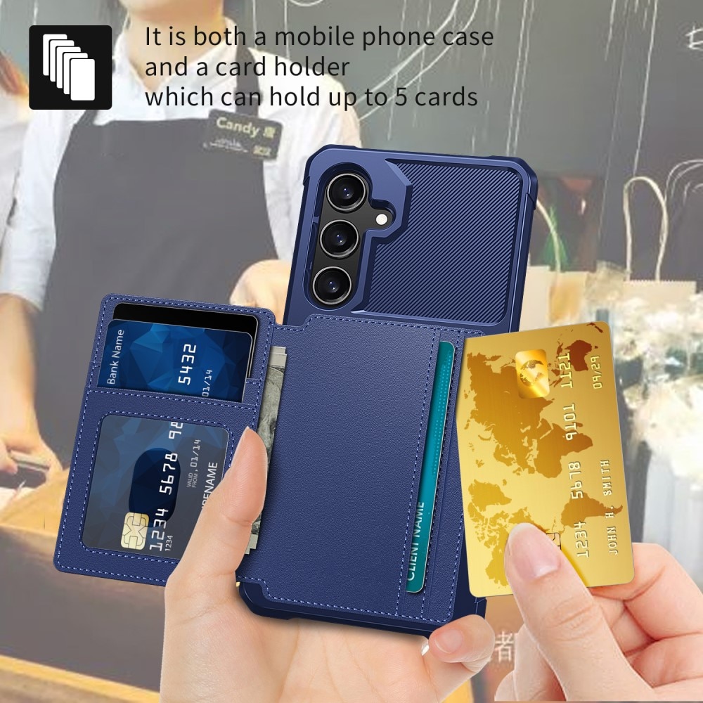 Tough Multi-slot Case Samsung Galaxy S24 Plus Sininen