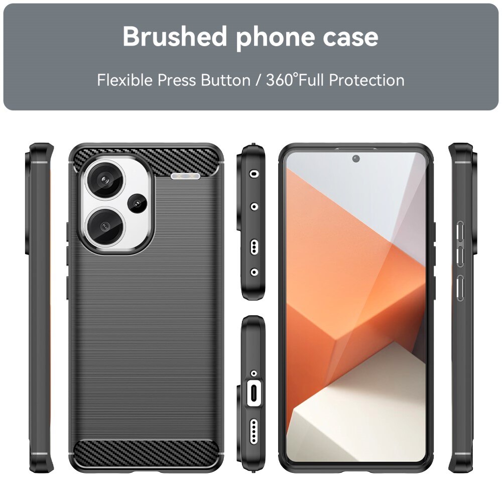 Xiaomi Redmi Note 13 Pro Plus Kuori TPU Brushed Black