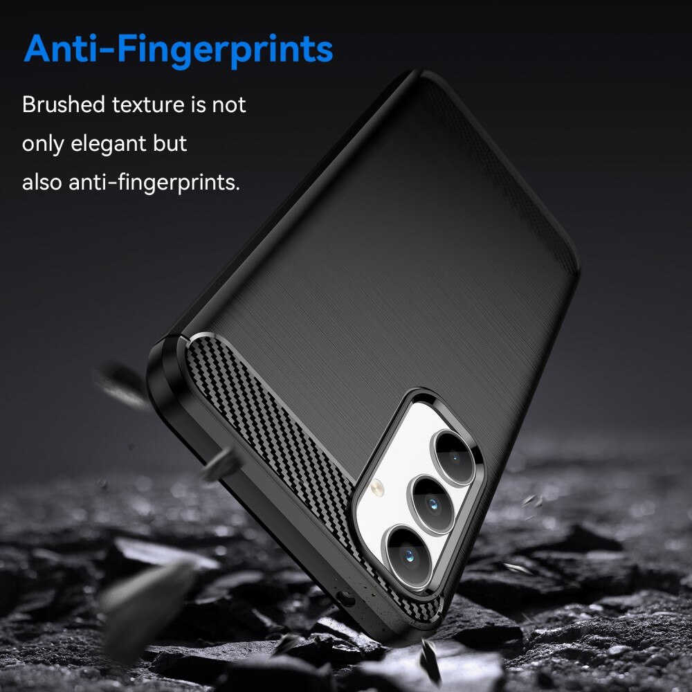 Samsung Galaxy A35 Kuori TPU Brushed Musta