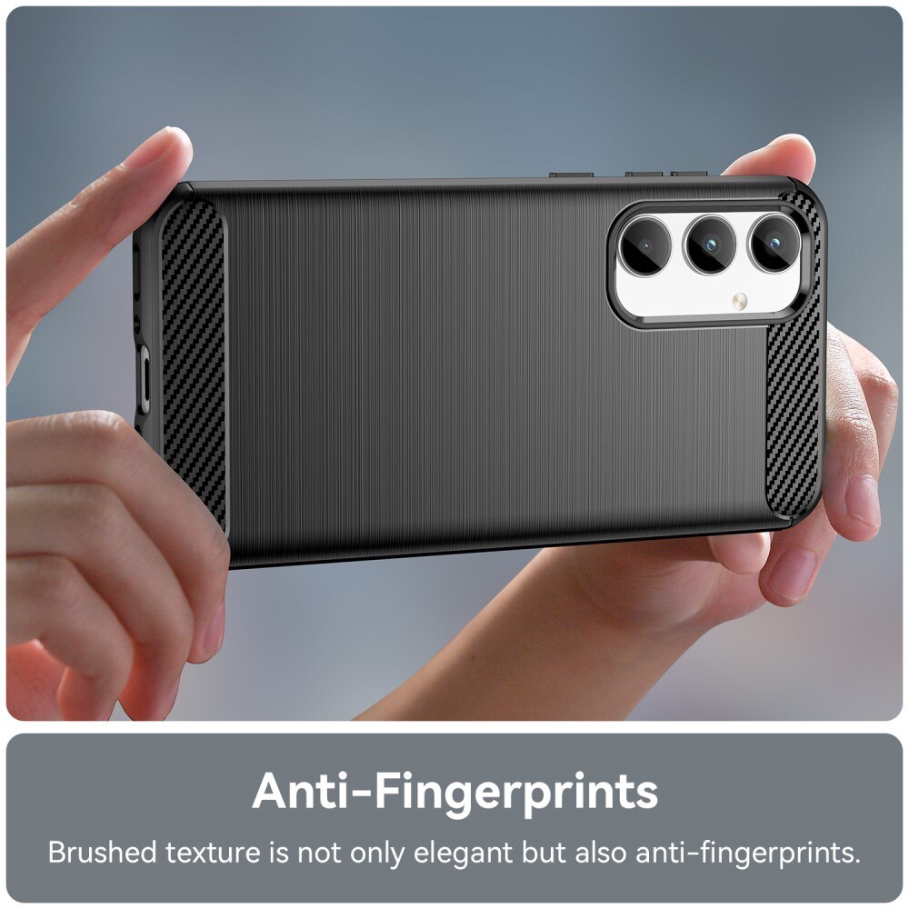 Samsung Galaxy A35 Kuori TPU Brushed Musta