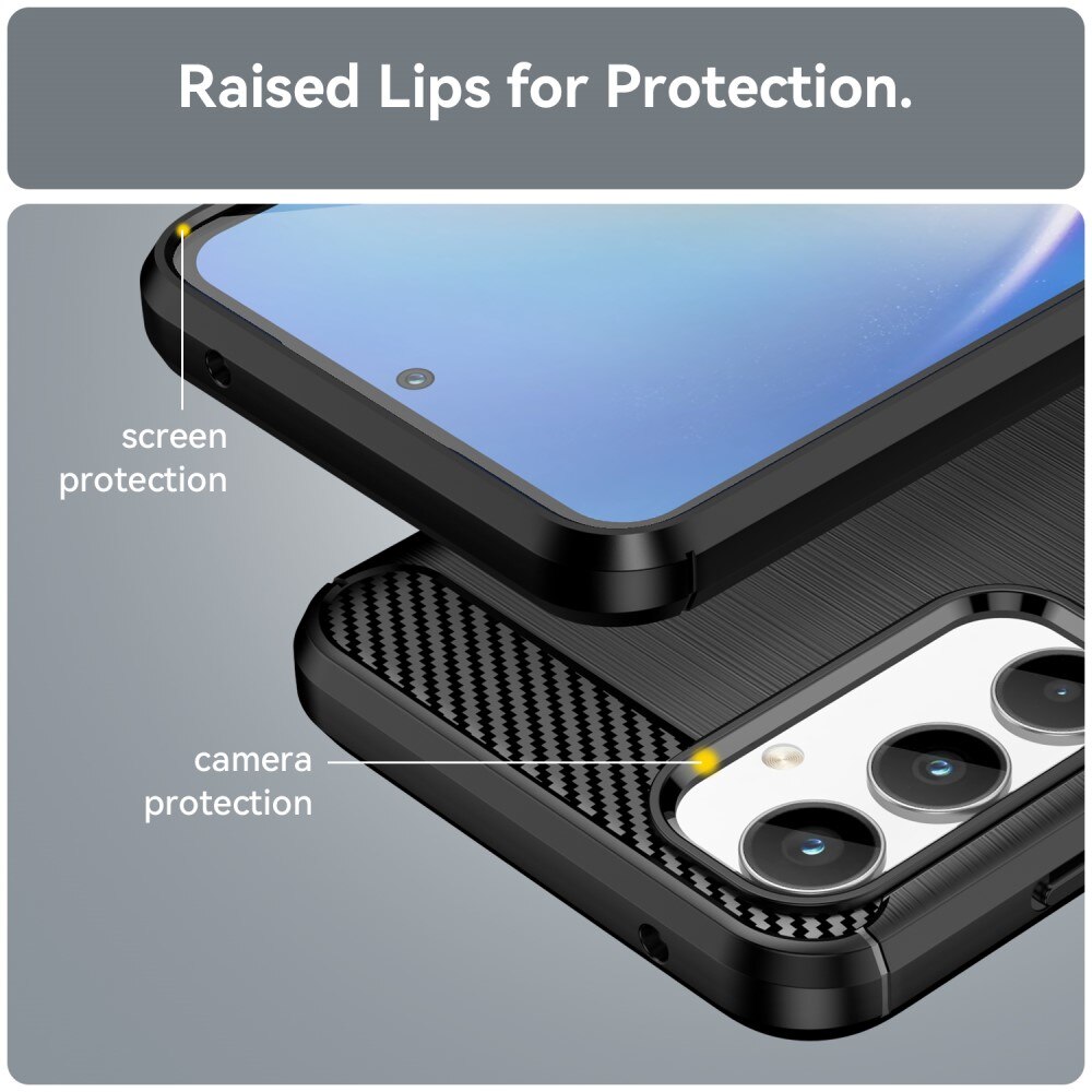Samsung Galaxy A35 Kuori TPU Brushed Musta