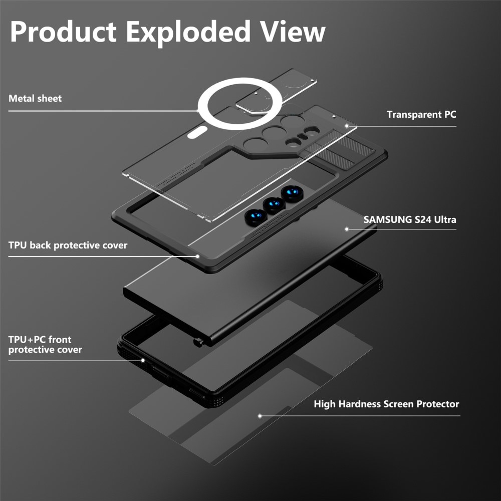 Vesitiivis Kuori MagSafe Samsung Galaxy S24 Ultra kirkas
