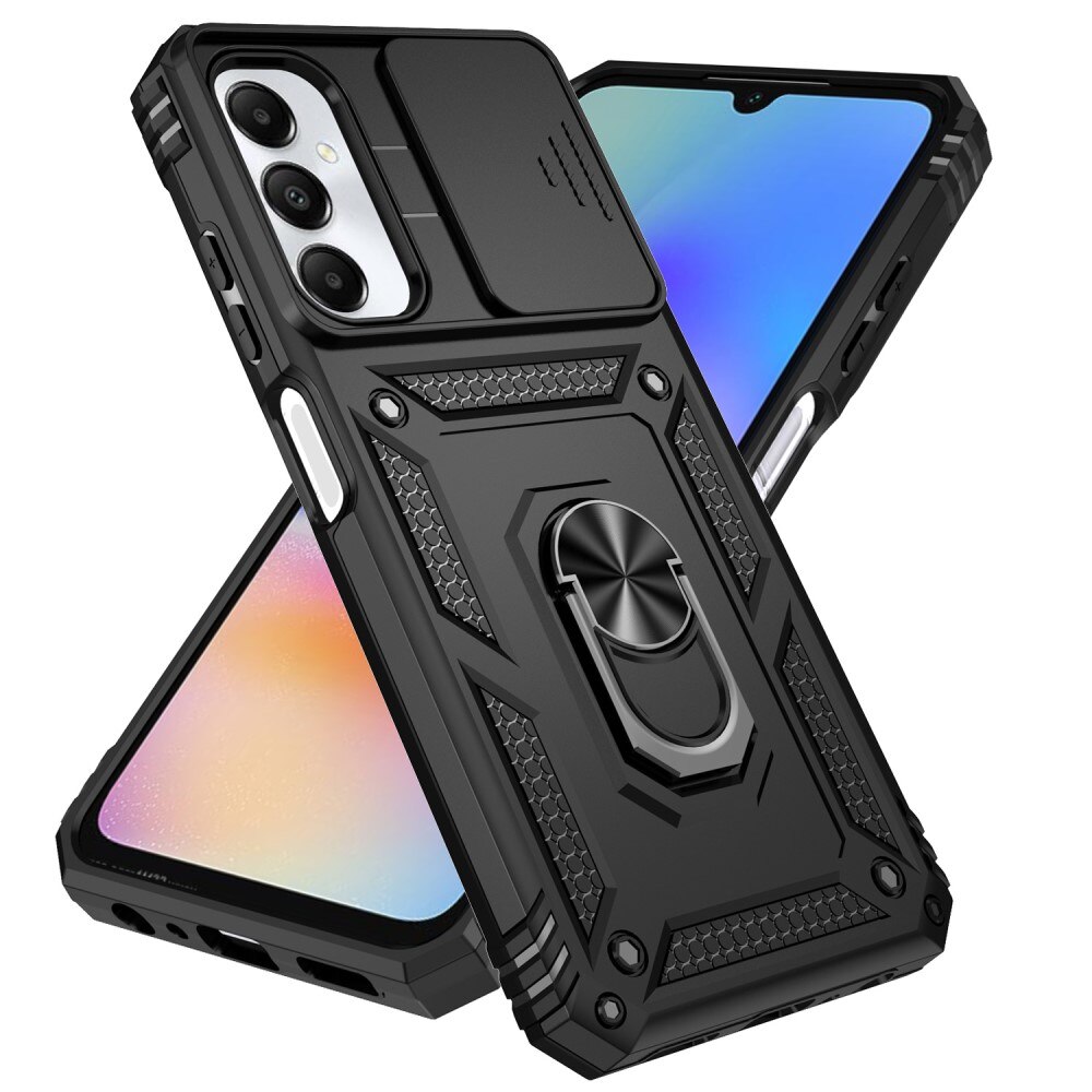 Hybridikuori Ring + Kamerasuojalla Samsung Galaxy A05s musta