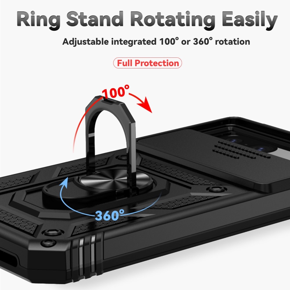 Hybridikuori Ring + Kamerasuojalla Google Pixel 8a musta