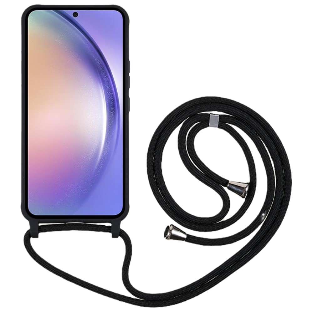 Samsung Galaxy S24 Plus Kuori kaulahihnalla musta