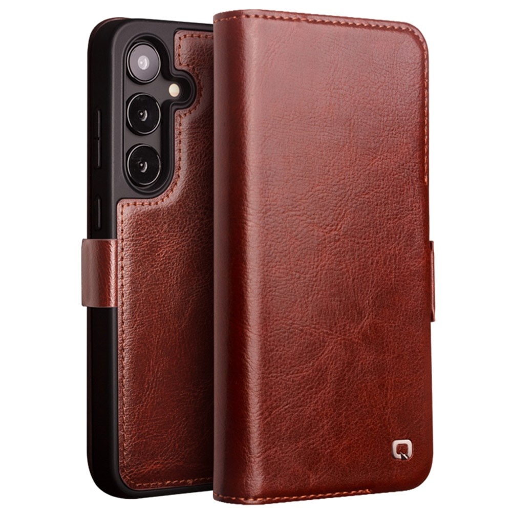 Leather Wallet Case Samsung Galaxy S24 Brown